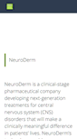 Mobile Screenshot of neuroderm.com