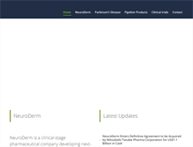 Tablet Screenshot of neuroderm.com